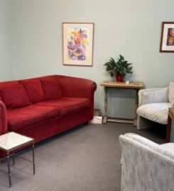 Spacious, sunny therapy room, with own private waiting room